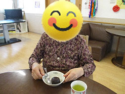 おはぎでお茶会♪