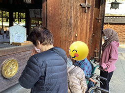 初詣へ出掛けました。