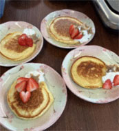 皆でホットケーキ作り